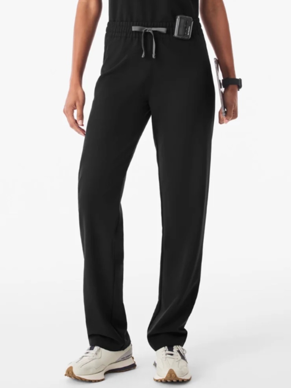 FIGS Livingston Ruched Straight-Leg Scrub Pant Medium